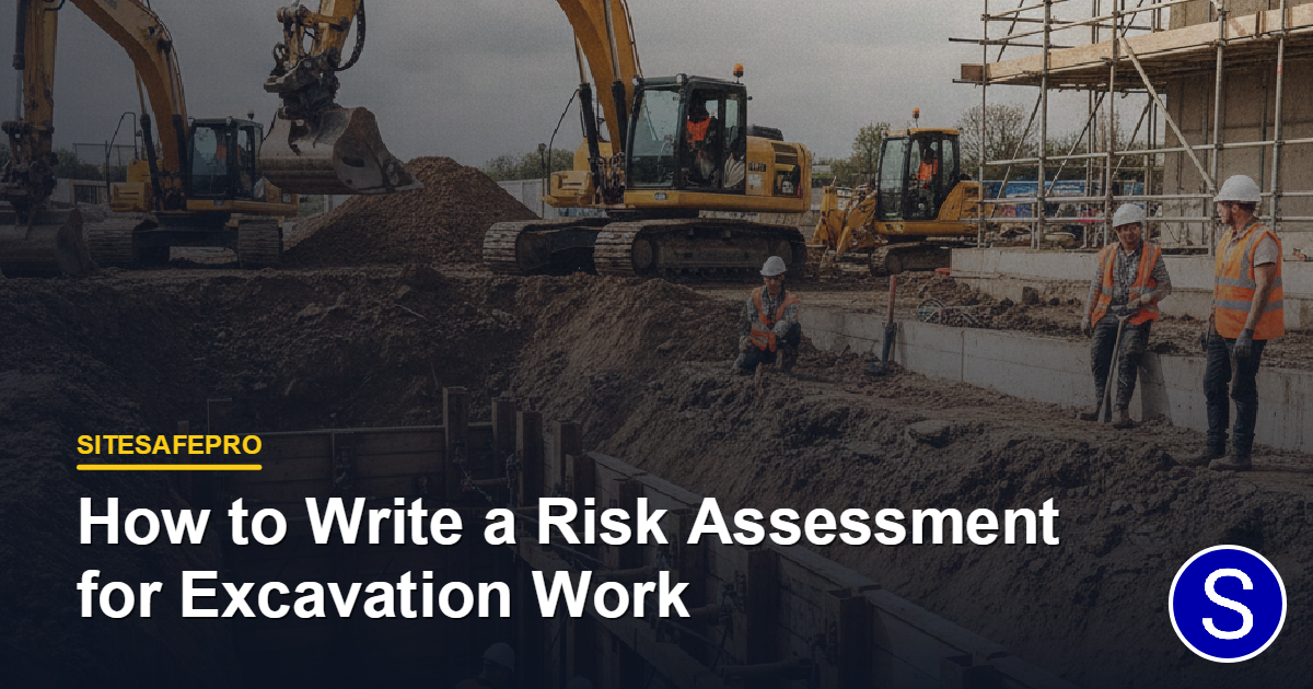 How to Write a Risk Assessment for Excavation Work